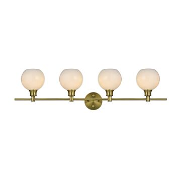 Collier  Wall Sconce in Satin Gold by Elegant Lighting