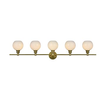 Collier  Wall Sconce in Satin Gold by Elegant Lighting