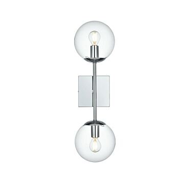 Neri  Wall Sconce in Satin Gold by Elegant Lighting