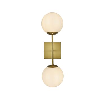 Neri  Wall Sconce in Satin Gold by Elegant Lighting