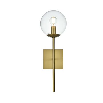 Neri  Wall Sconce in Satin Gold by Elegant Lighting