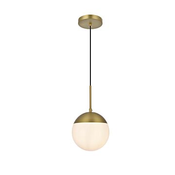 Eclipse  Pendant in Satin Gold by Elegant Lighting