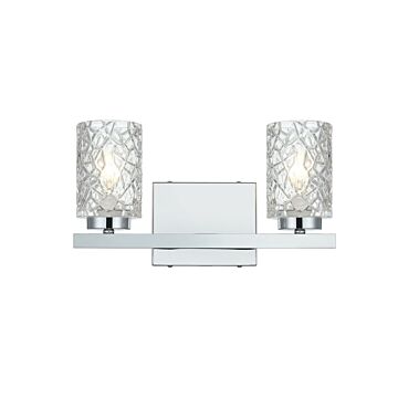 Cassie  Wall Sconce in Chrome by Elegant Lighting