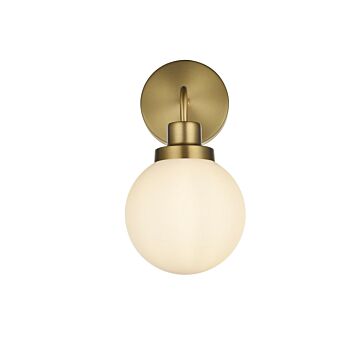 Hanson  Wall Sconce in Satin Gold by Elegant Lighting