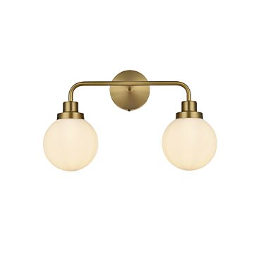 Hanson  Wall Sconce in Satin Gold by Elegant Lighting