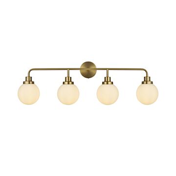 Hanson  Wall Sconce in Satin Gold by Elegant Lighting
