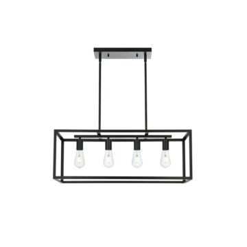 Judah  Pendant in Black by Elegant Lighting