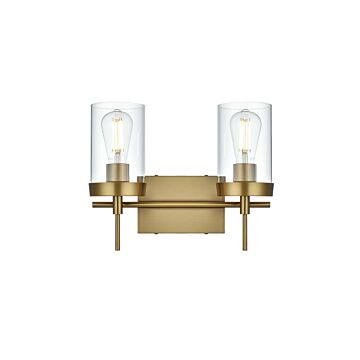 Taryin  Wall Sconce in Satin Gold by Elegant Lighting