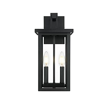 Venango  Outdoor Wall Sconce in Black by Elegant Lighting
