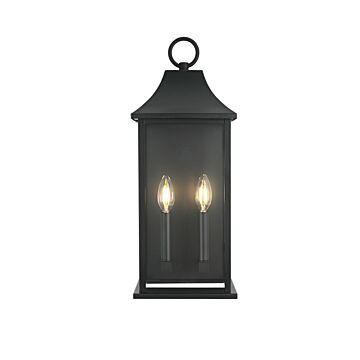 Shepard  Outdoor Wall Sconce in Black by Elegant Lighting