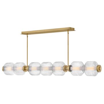 Reign LED Linear in Lacquered Brass by Fredrick Ramond