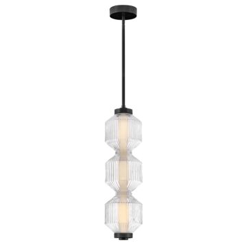 Reign LED Convertible Pendant in Black by Fredrick Ramond