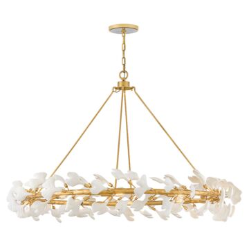Audra LED Chandelier in Deluxe Gold by Fredrick Ramond