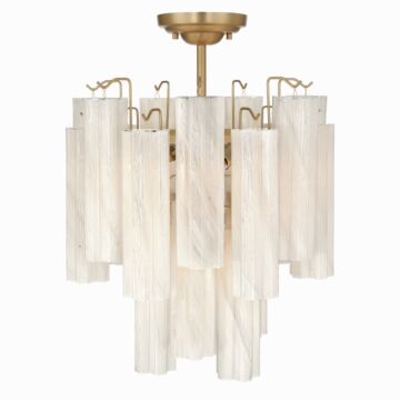 Sophia  Semi Flush Mount in Brushed Brass by Artcraft Lighting