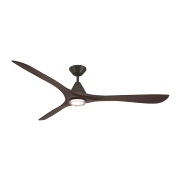 Carve 72" Ceiling Fan in Bronze Dark Walnut by Modern Forms