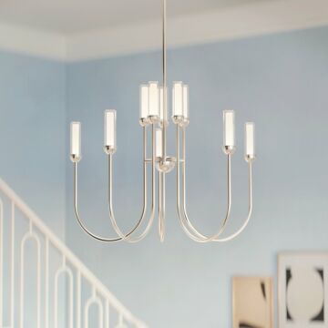 Moraine LED Chandelier in Polished Nickel by Kichler