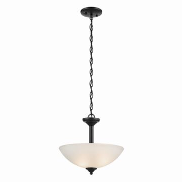 Jolie  Pendant Semi Flush in Black by Kichler