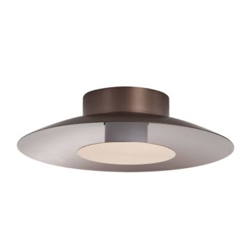 Luma LED Flush Mount in Coffee Silver by Golden Lighting