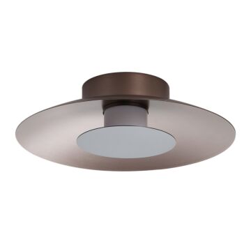 Luma LED Flush Mount in Coffee Silver by Golden Lighting