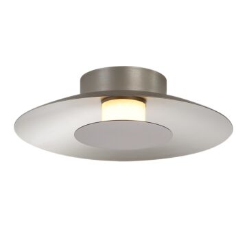 Luma LED Flush Mount in Sand Nickel by Golden Lighting