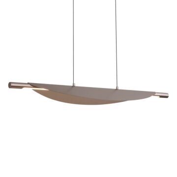 Luma LED Island Pendant in Coffee Silver by Golden Lighting