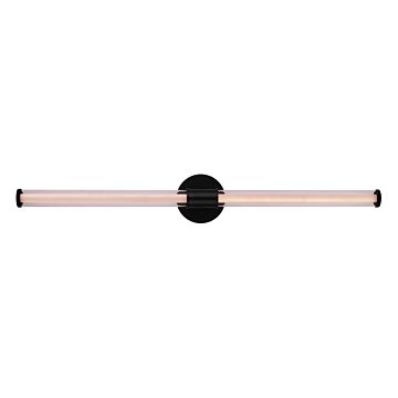 Contrast LED Bathroom Vanity Light in Flat Black by Craftmade