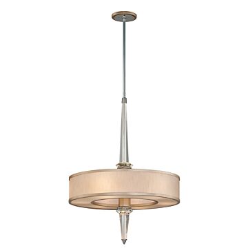 Harlow 16 Light Pendant in Warm Silver Leaf by Corbett Lighting