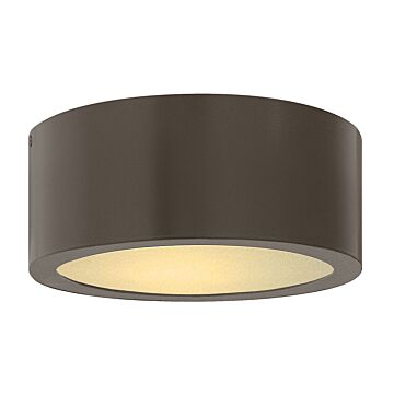 Hinkley Luna Flush Mount Outdoor Ceiling Light In Bronze