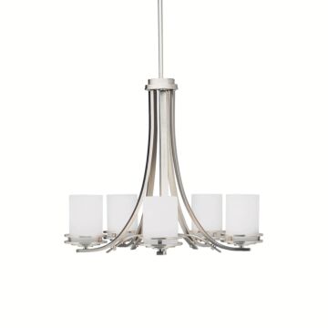 Hendrik Five Light Chandelier in Brushed Nickel by Kichler