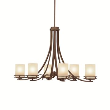 Hendrik Six Light Chandelier in Olde Bronze by Kichler