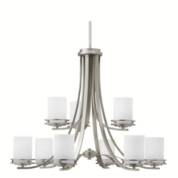 Hendrik Nine Light Chandelier in Brushed Nickel by Kichler