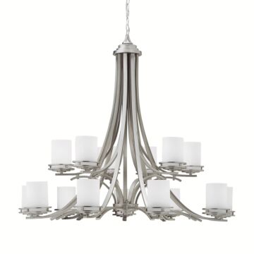 Hendrik 15 Light Chandelier in Brushed Nickel by Kichler