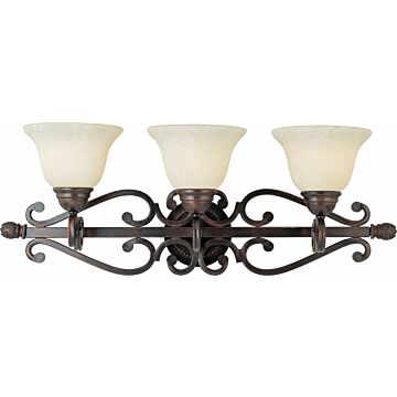 Manor Three Light Bath Vanity in Oil Rubbed Bronze by Maxim