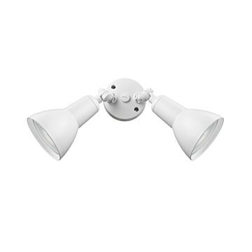 TwoLightSecurityFloodLightinMatteWhitebyMillennium