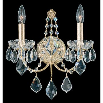 Century Two Light Wall Sconce in Black Pearl by Schonbek