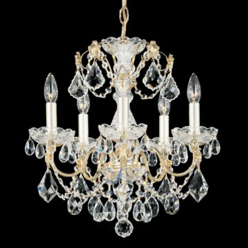 Century Five Light Chandelier in Silver by Schonbek
