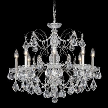 Century Eight Light Chandelier in Silver by Schonbek