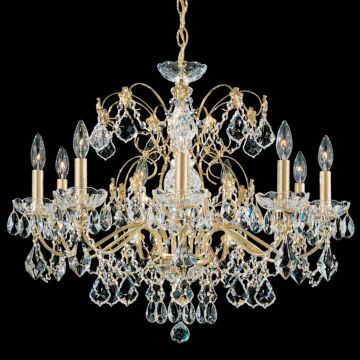 Century Nine Light Chandelier in Gold by Schonbek