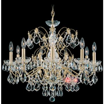 Century Nine Light Chandelier in Black Pearl by Schonbek