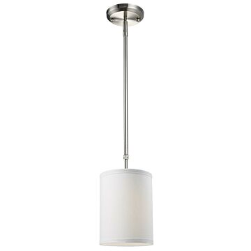 Z-Lite Albion 1-Light Mini Pendant Light In Brushed Nickel