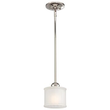 Minka Lavery 1730 Series 6 Inch Pendant Light in Polished Nickel