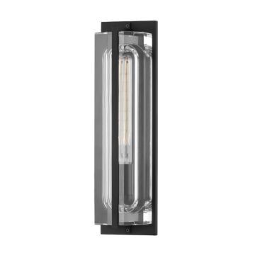 Hawkins One Light Wall Sconce in Black Brass by Hudson Valley