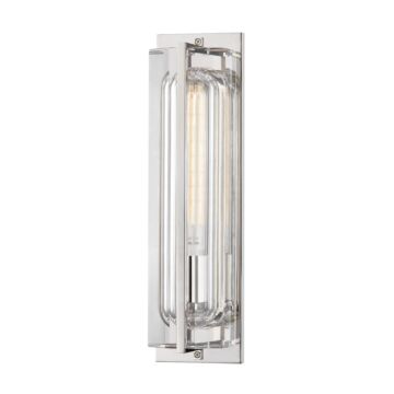 Hawkins One Light Wall Sconce in Polished Nickel by Hudson Valley
