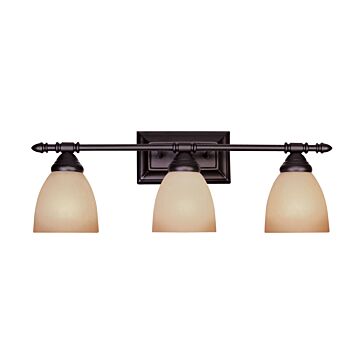 Apollo 3-Light Bathroom Vanity Light Bar in Oil Rubbed Bronze