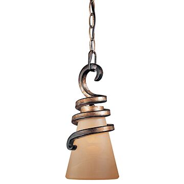 Tofino One Light Mini Pendant in Tofino Bronze by MinkaLavery
