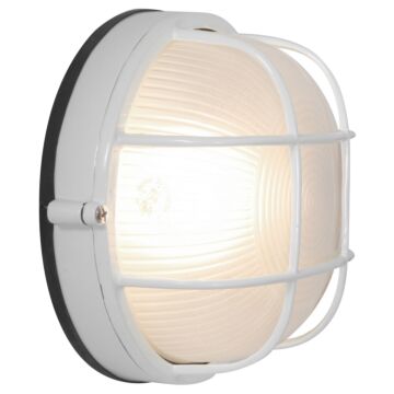 Nauticus Round Dual Mount Bulkhead in White by Access Lighting
