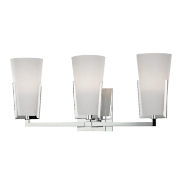  Upton Bathroom Vanity Light in Polished Chrome