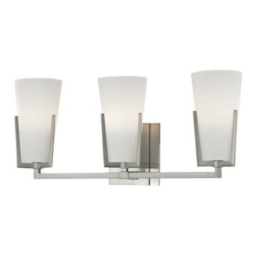 Hudson Valley Upton 3 Light 19 Inch Bathroom Vanity Light in Satin Nickel