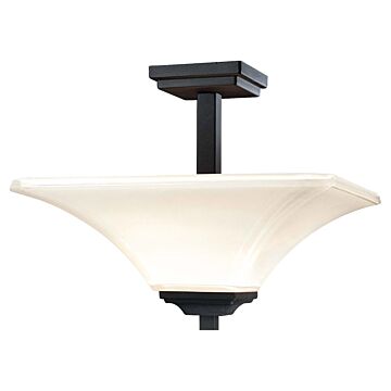 Minka Lavery Agilis 2 Light 16 Inch Ceiling Light in Black