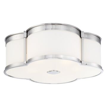 Minka Lavery 22 Inch Quatrefoil Ceiling Light in Polished Nickel
